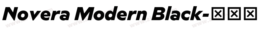 Novera Modern Black字体转换 Novera Modern Black字体转换